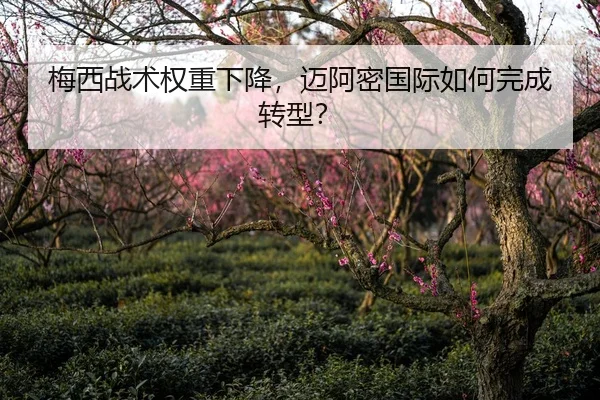 梅西战术权重下降，迈阿密国际如何完成转型？
